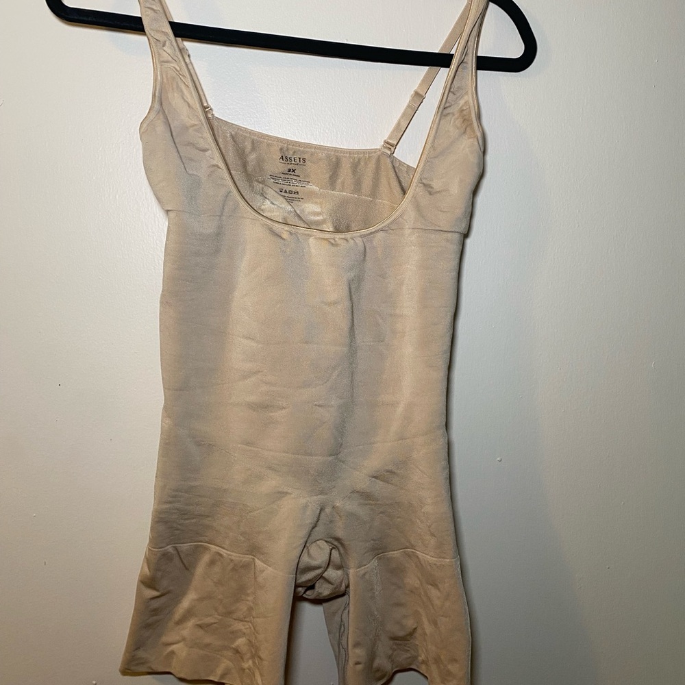 Spanx Women's Beige Open Bust Shapewear | Size 3x